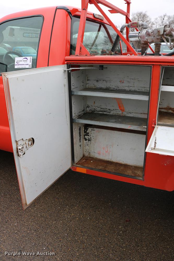 image for item DB6587 2008 Ford F250 Super Duty utility bed pickup truck