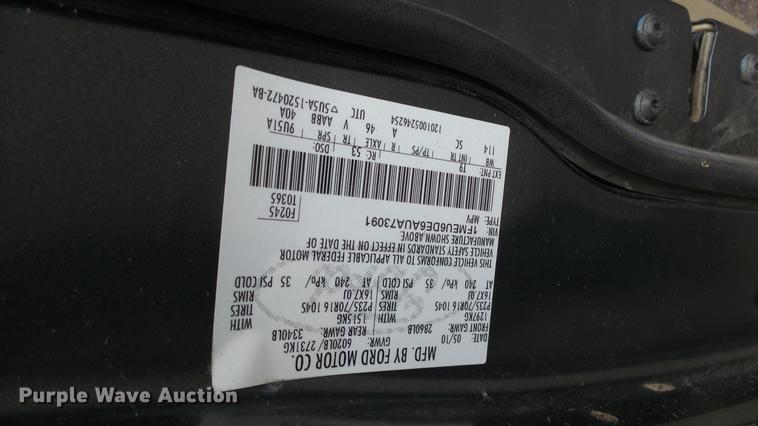 image for item DC0587 2010 Ford Explorer SUV