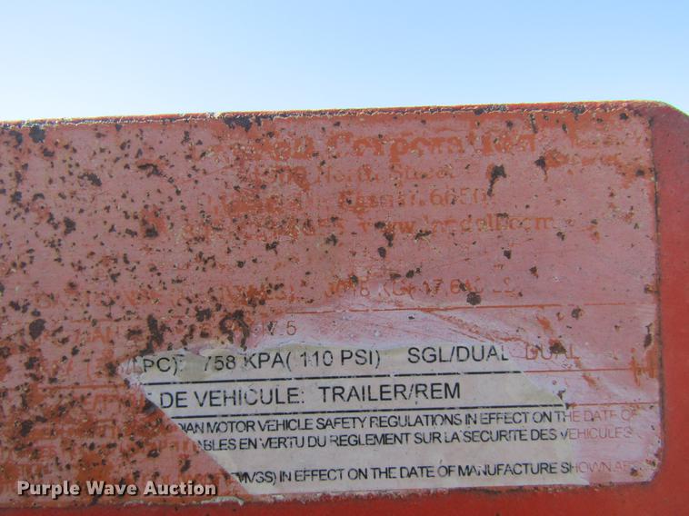 image for item DC8267 1994 Landoll 345-31 tilt deck equipment trailer