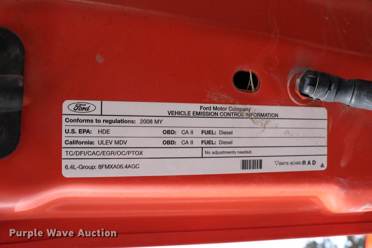 image for item DD8672 2008 Ford F250 Super Duty pickup truck