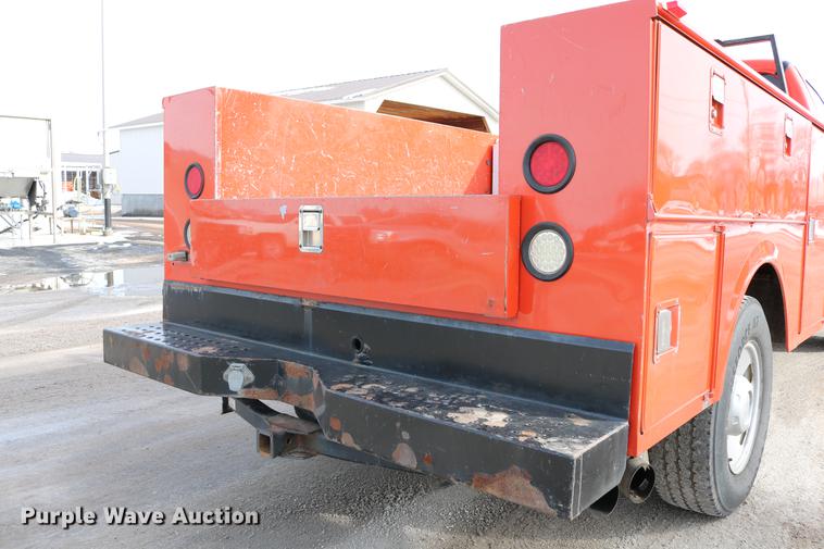 image for item DD8673 2008 Ford F250 Super Duty utility bed pickup truck