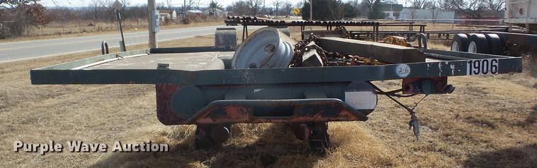 image for item BL9607 Shop built tank transport trailer