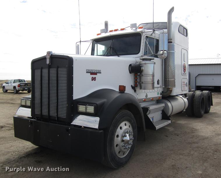 image for item DB1246 1996 Kenworth W900 semi truck