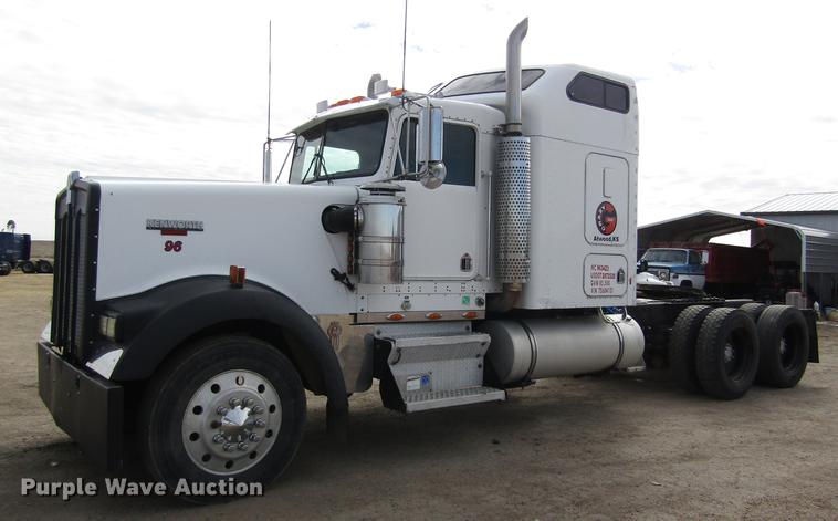 image for item DB1246 1996 Kenworth W900 semi truck