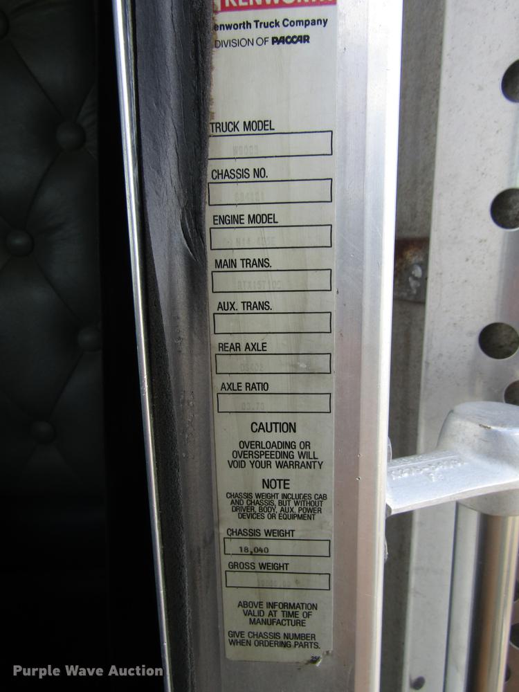 image for item DB1246 1996 Kenworth W900 semi truck