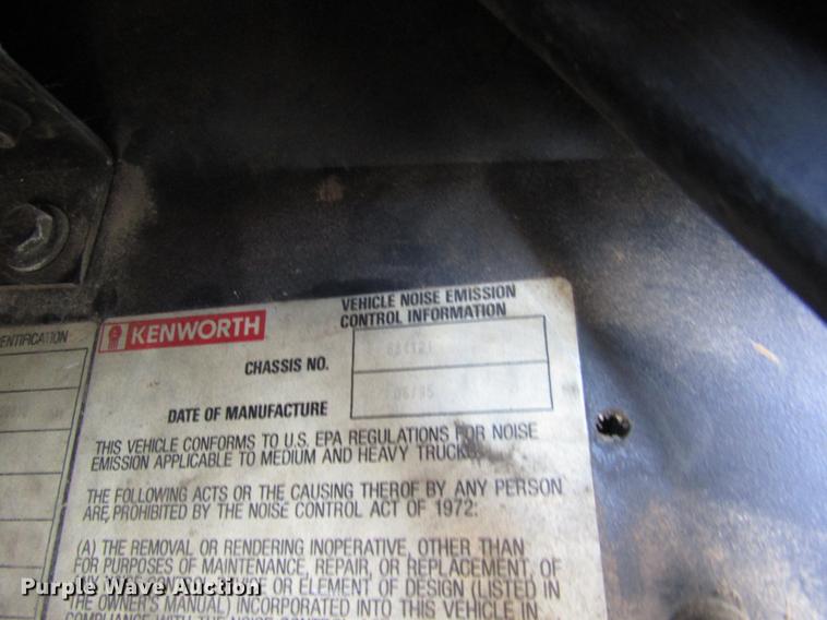 image for item DB1246 1996 Kenworth W900 semi truck