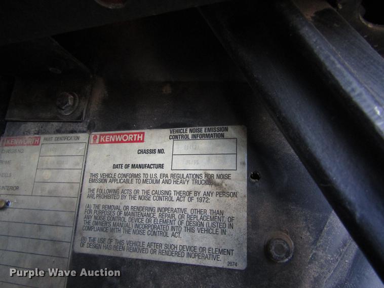 image for item DB1246 1996 Kenworth W900 semi truck