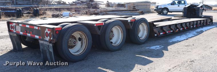 image for item DB6580 1993 Trail King TK100HDG-493 lowboy equipment trailer