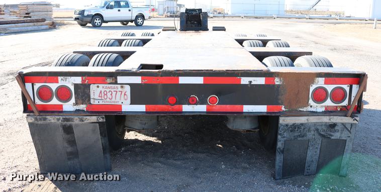 image for item DB6580 1993 Trail King TK100HDG-493 lowboy equipment trailer