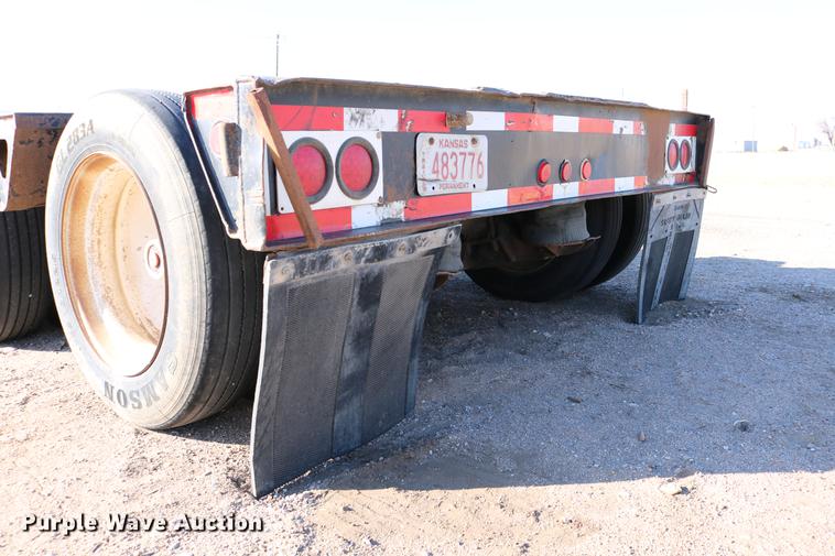 image for item DB6580 1993 Trail King TK100HDG-493 lowboy equipment trailer