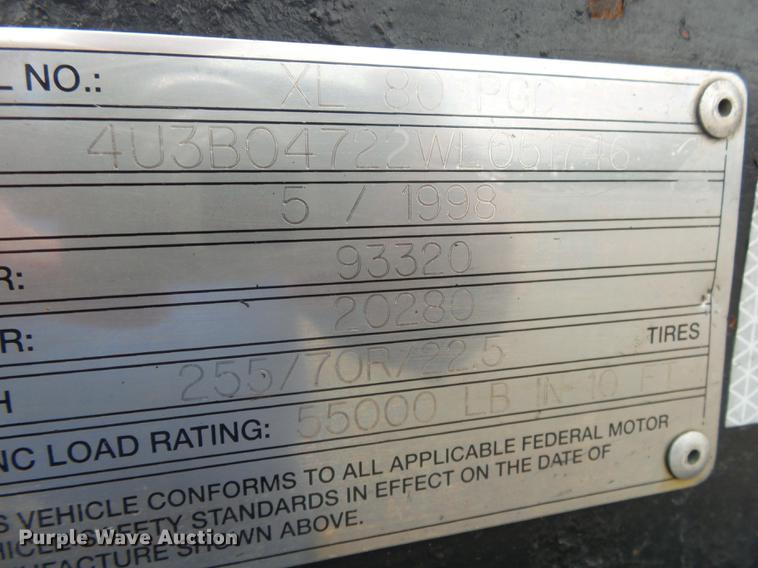 image for item DB7278 1998 Specialized XL 80PGD double drop deck trailer