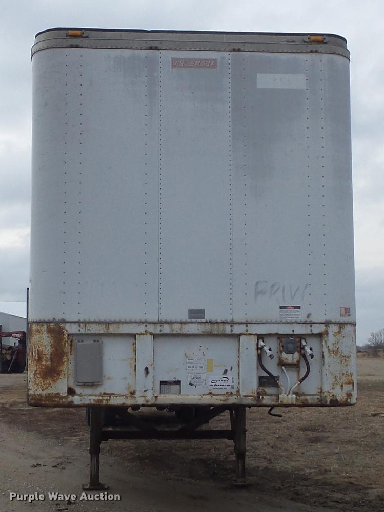 image for item DC7407 1989 Fruehauf FB91.5T2-48LP dry van trailer