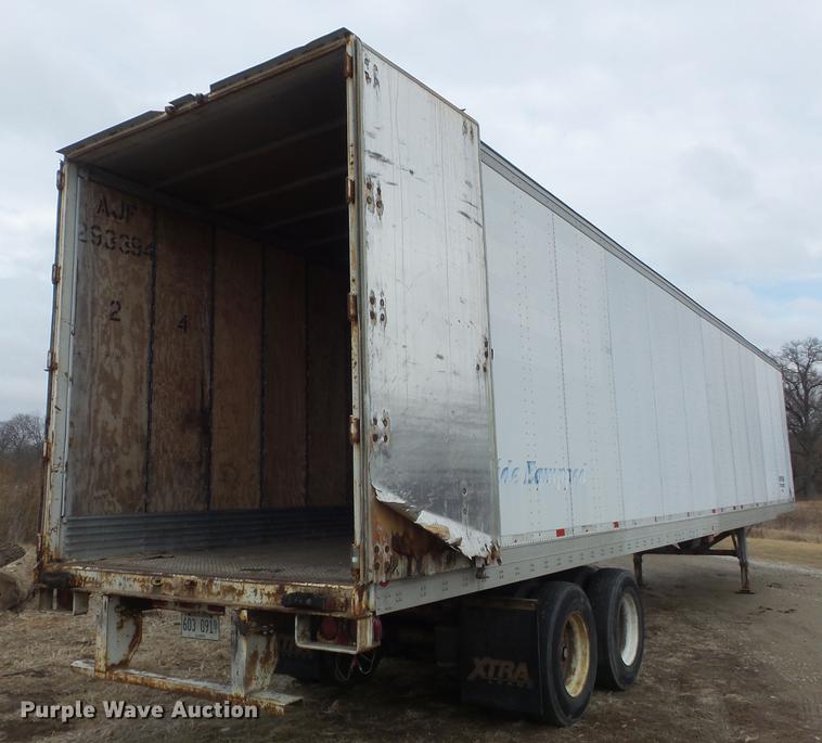 image for item DC7407 1989 Fruehauf FB91.5T2-48LP dry van trailer