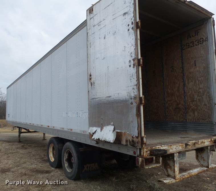 image for item DC7407 1989 Fruehauf FB91.5T2-48LP dry van trailer