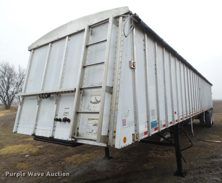 image for item DZ9270 1999 Merritt double hopper bottom grain trailer