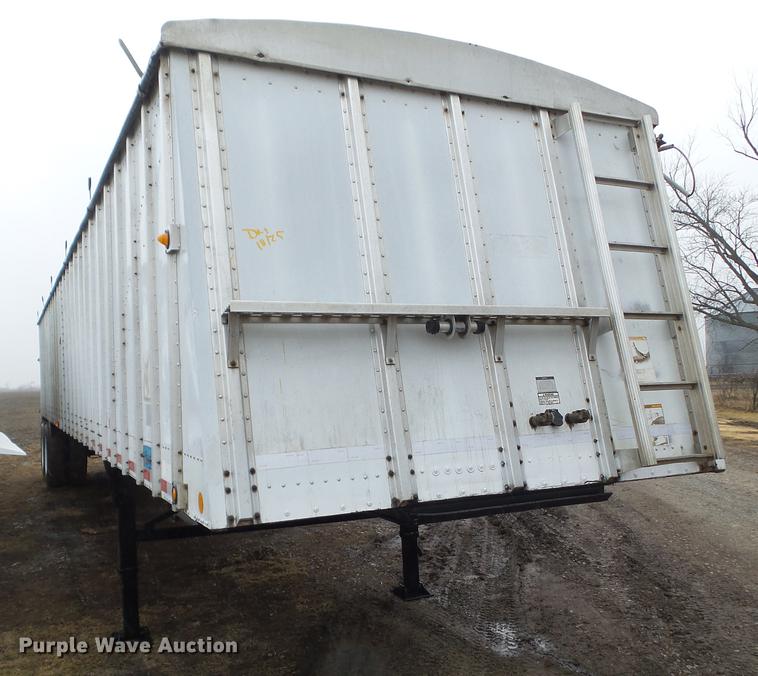 image for item DZ9270 1999 Merritt double hopper bottom grain trailer