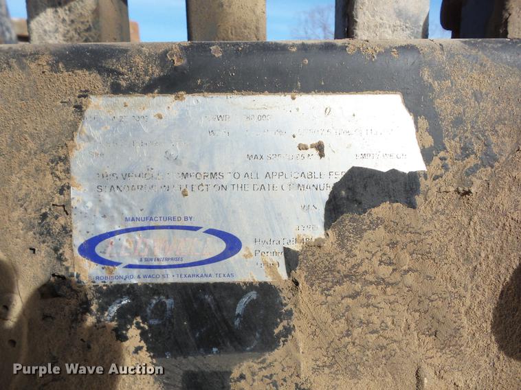 image for item E3839 2007 Ledwell Hydratail equipment trailer