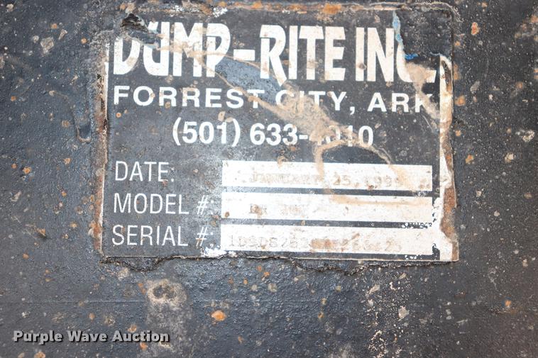 image for item EJ9750 1999 Dump Rite DR26 end dump trailer