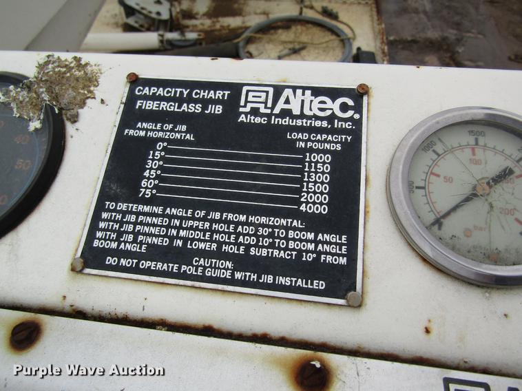 image for item DB5922 1993 Ford F700 digger derrick truck