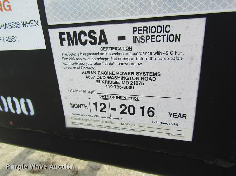 image for item DB5936 2008 Hyundai CGN403-516 trailer chassis