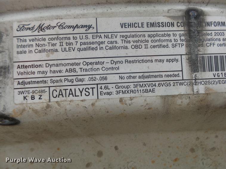 image for item DB7256 2003 Ford Crown Victoria Police Interceptor