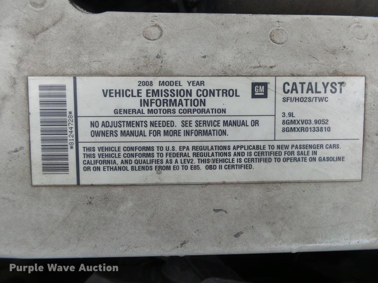 image for item DB7274 2008 Chevrolet Impala Police