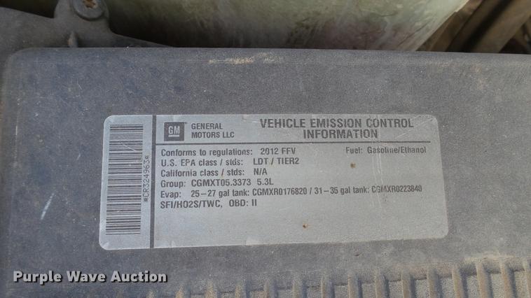 image for item DC5677 2012 Chevrolet Tahoe Police SUV