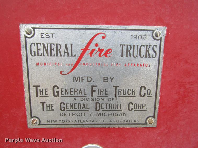 image for item DE6607 1953 Ford F800 Big Job fire truck