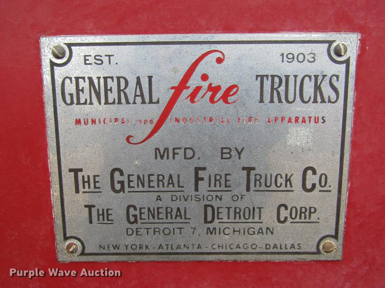 image for item DE6607 1953 Ford F800 Big Job fire truck