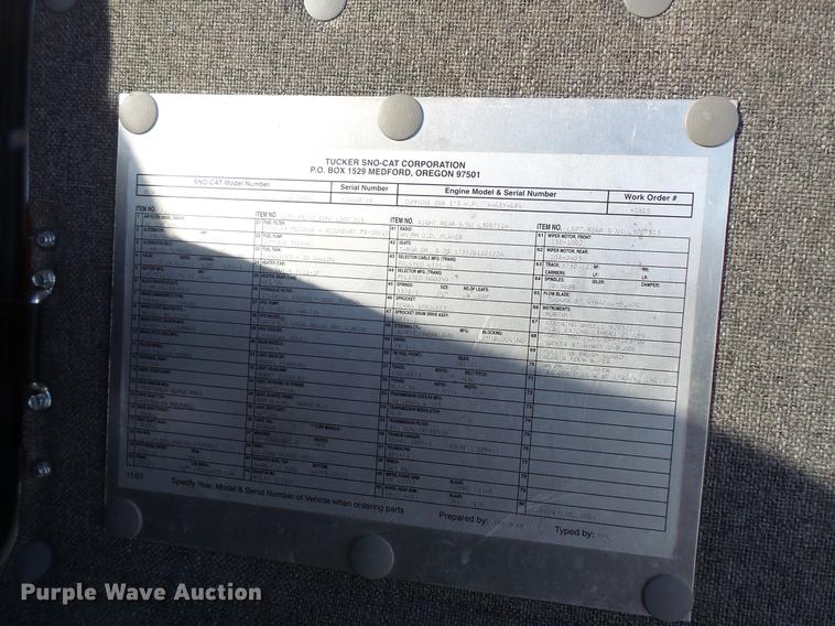 image for item EA9674 2004 Sno-Cat 2000D125-5 trail groomer