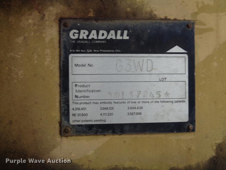 image for item EC9493 Gradall G3WD rubber tire excavator