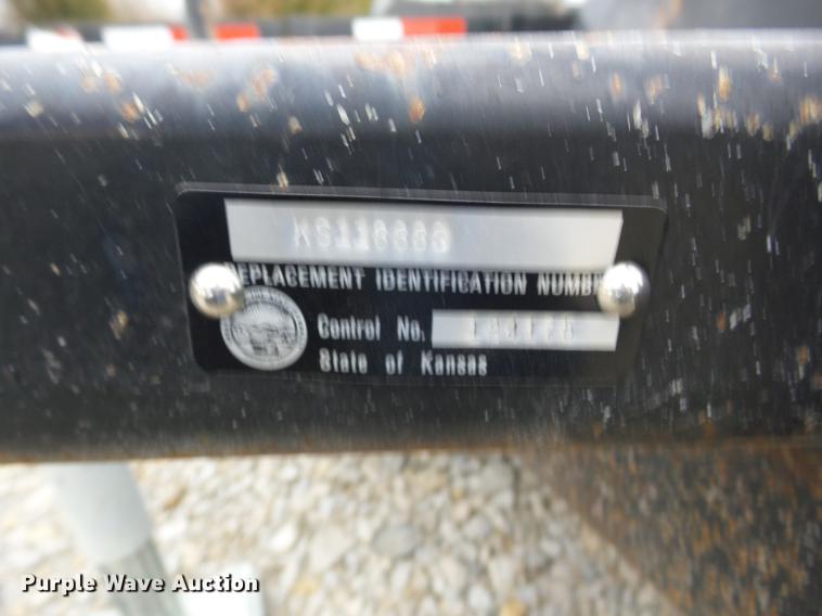 image for item AY9601 1998 shop built utility trailer