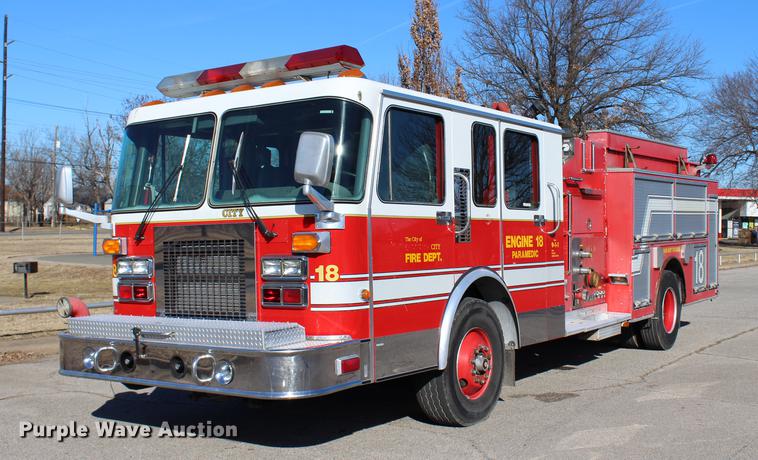 image for item BE9375 1995 Spartan Gladiator fire truck