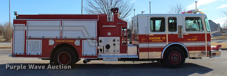 image for item BE9375 1995 Spartan Gladiator fire truck