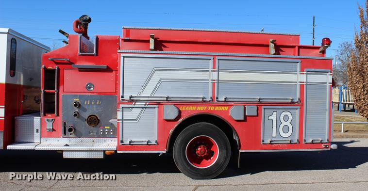 image for item BE9375 1995 Spartan Gladiator fire truck