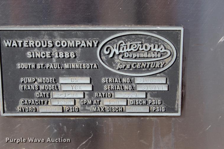 image for item BE9375 1995 Spartan Gladiator fire truck