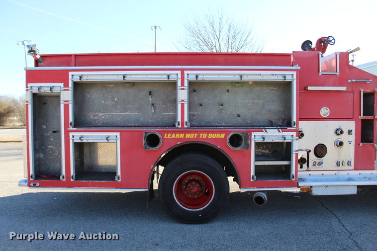 image for item BE9375 1995 Spartan Gladiator fire truck