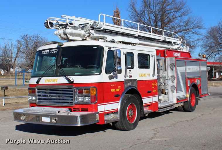 image for item BE9377 2006 American Lafrance Eagle ladder fire truck