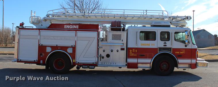 image for item BE9377 2006 American Lafrance Eagle ladder fire truck