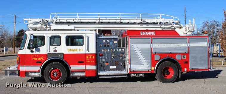 image for item BE9377 2006 American Lafrance Eagle ladder fire truck