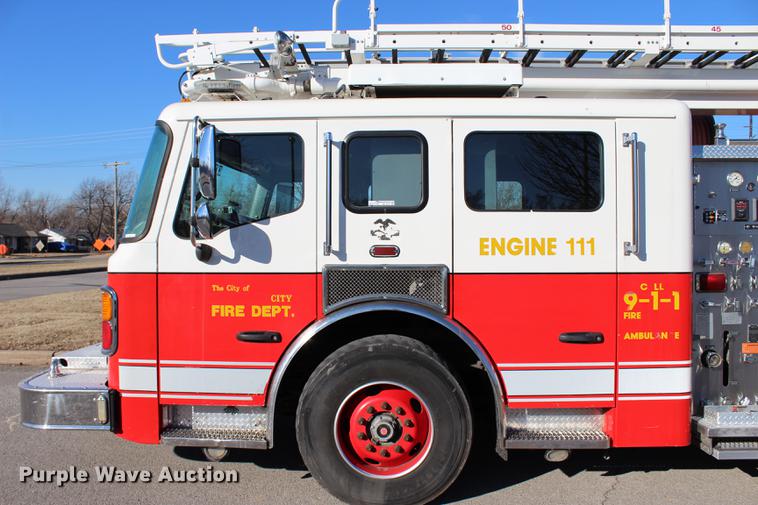 image for item BE9377 2006 American Lafrance Eagle ladder fire truck