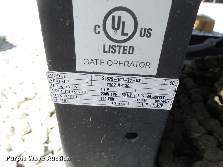 image for item DA9454 (2) Lift Master SL575-100-21-G3 gate openers