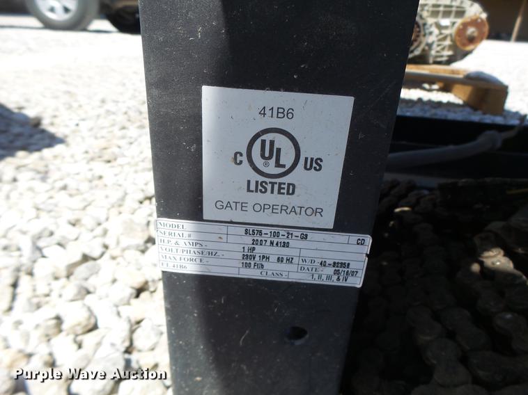 image for item DA9454 (2) Lift Master SL575-100-21-G3 gate openers