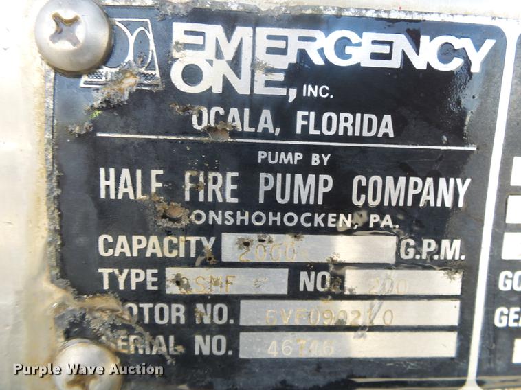 image for item DB7262 1982 Duplex 3582-82 fire truck