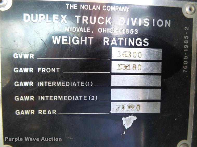 image for item DB7262 1982 Duplex 3582-82 fire truck