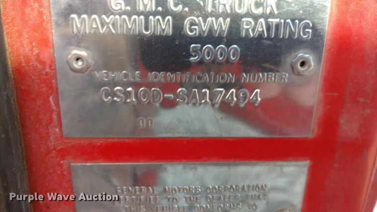 image for item DC0865 1969 GMC 1500 Custom pickup truck