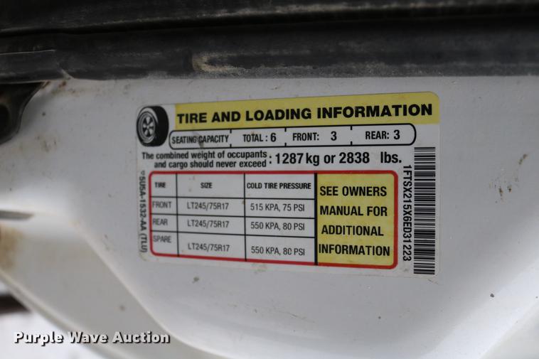 image for item DC3534 2006 Ford F250 Super Duty SuperCab pickup truck