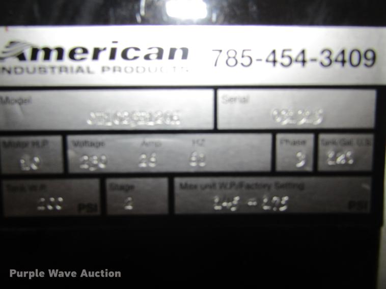 image for item DE6615 American Industrial CI1023E120H air compressor