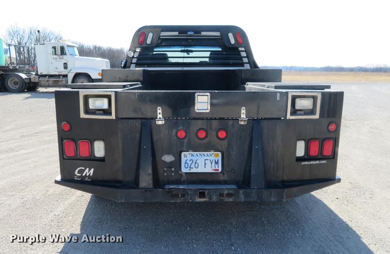 image for item DF9878 2008 Dodge Ram 3500 Quad Cab flatbed pickup truck