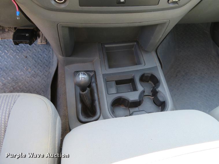 image for item DF9878 2008 Dodge Ram 3500 Quad Cab flatbed pickup truck